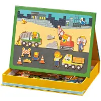 Petit Collage Construction Magnetic Jaune Enfants