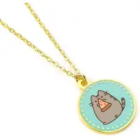 Pusheen Collier de - Pizza - pour Unisexe - couleur or - Taille Standard