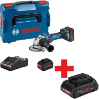 Bosch Meuleuse sans fil GWS 18V -15 SC 2x8.0 Ah - BiTurbo - 06019H6101