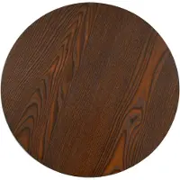 The Living Store Table de bistrot brun foncé 40 cm MDF