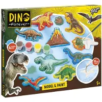 Totum Dino Forever - Moulage et peinture sur plâtre