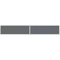 The Living Store Store latéral extensible Anthracite 200x1200 cm