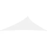The Living Store Voile d'ombrage Oxford Tissu Triangulaire 4x5x6,4 m Blanc