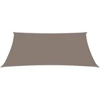 The Living Store Voile d'ombrage Oxford rectangulaire 3x4,5 m Taupe