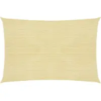 The Living Store – Tente d'ombrage en HDPE, rectangulaire, 4 x 6 m, beige