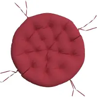 vidaXL Coussin rond rouge bordeaux Ø 100 x11 cm tissu oxford