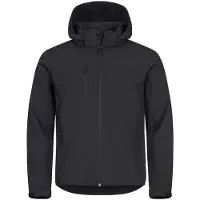 Clique Hommes, Vestes d'extérieur, Classic Hoody Softshell Jacket Zwart M (M), Noir, M