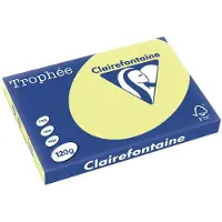 Clairefontaine Ramette 250 Feuilles Papier 120g A3 420x297 mm Certifié FSC JONQUILLE