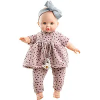 Paola Reina Poupée Sonia (points/rose) avec mécanisme (36cm)
