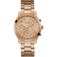GUESS Montre à affichage analogique 'CHELSEA' or rose