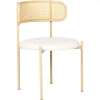 Beliani Ensemble de 2 chaises de salle à manger Andover Metal Light Brown Lumarko !