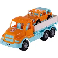 Cavallino XL Camion Torpille avec Jeep de survie Orange, 44.5cm