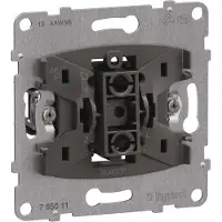 Legrand SEANO, insert, bouton-poussoir, contact inverseur, 10 A, bornes enfichables, 1 pièce.