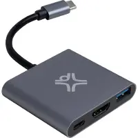 Xtrememac Hub USB C type C 3 ports HDMI + USB-A + USB-C PD