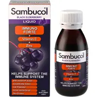 Sambucol Immuno Forte sirop de sureau noir, vitamine C et zinc, 120 ml,