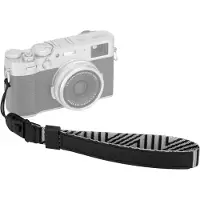 JJC WS 2 Sangle de poignet gris argenté (Dragonne), Sangle pour appareil photo, Gris, Noir