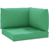 vidaXL Coussin pour palette 3 pcs. vert tissu Oxford