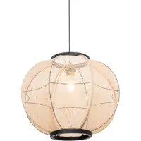 QAZQA Suspension intelligente marron 48 cm Wifi G95 inclus - Rob