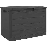 vidaXL Coffre à coussins Outdoor Anthracite 77,5x44,5x53 cm Polypropylène