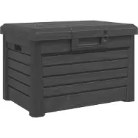 vidaXL Coffre à coussins d'extérieur Anthracite 73x50,5x46,5 cm Polypropylène