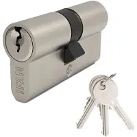 Ifam Cylindre de démarrage - - STS3030 Nickel - 30x30mm - 6 goupilles - 3 clés incluses