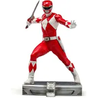 Iron Studios Statua Czerwonego Rangersa 1/10 od - Power Rangers 17 cm