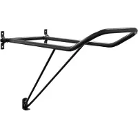vidaXL Porte-selle Pliable Fixation murale Noir Fer