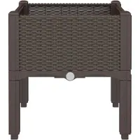 vidaXL Jardinière avec pieds marron 40x40x42 cm PP