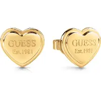 GUESS Fashion steel heart earrings JUBE02179JWYGT/U, (Acier inoxydable)