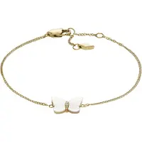 Fossil Bracelet or / blanc perle