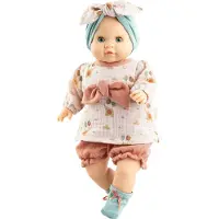 Paola Reina Bébé poupée Manus Anastassia fille blanche yeux bleus 36cm Poupées
