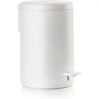 F&H Com A/S Corbeille à pédale pour salle de bain 3l Rim Blanc