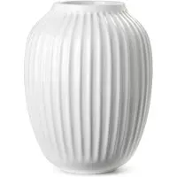 Kähler Hammershi Large-h25 Cm Ceramic Vase Blanc