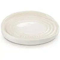 Le Creuset Creuset ova Löffelablage aus Steinzeug Meringue, Organisateurs de cuisine, Blanc