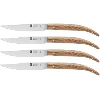 ZWILLING Steak 39160, set de couteaux à steak 4 pièces, chêne vert
