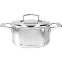 Demeyere Casserole Silver avec couvercle 20 cm