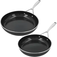 Demeyere Alu Plus 3 Ceraforce Koekenpannenset 24+28cm, Poêle + casserole, Noir