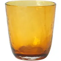 Broste Copenhagen Verres martelés 33,5cl ambre - lot de 12 pièces