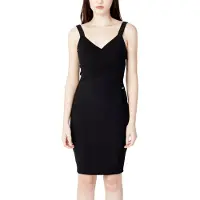 Armani Exchange pour femme. 8NYA97YJ83Z1200 Robe évasée noire (L), Casuel, Fête, Polyester, Sans manches / bretelles