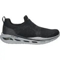 SKECHERS Herren Slipper Sportif Semelle en caoutchouc noir