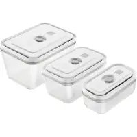 Zwilling FRESH & SAVE Rechteckig Box Grau - Transparent 3 Stück(e) (36803-003-0)