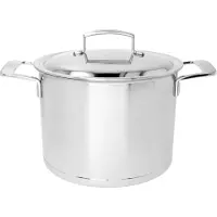 Demeyere Casserole à soupe argenté avec couvercle 24 cm