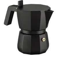 Alessi Tasses de la cafetière Moka, Cafetière moka, Noir