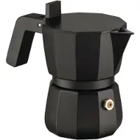 Alessi Moka Cafetière Espresso Tasse, Cafetière moka, Noir