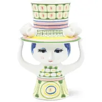 Bjørn Wiinblad Lady-h24.5 Cm Ceramic Vase Multicolore