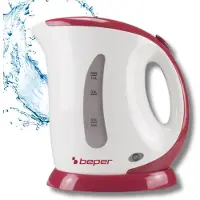 Beper BB.050 1L, Bouilloire électrique, Gris, Blanc, Rouge