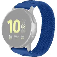 Cover-Discount 22mm Nylon bracelet boucle bleu (22 mm, Silicone), Sangles de montre, Bleu