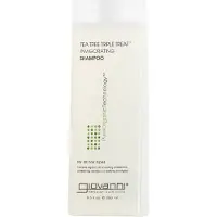 Giovanni , Triple Traitement au Théier, Shampooing Revitalisant, Pour Tous Types de Cheveux, 8,5 fl oz (250 ml)