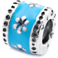 Puluz Bijoux - Viceroy - VMM0089-07 - Perle de verre - Argent 925 - Bleu