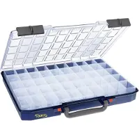 Raaco CarryLite 55 5x10-50 Assortment case (W x H x D) 413 x 57 x 330 mm No. of compartments: 50 Content 1 pc(s)